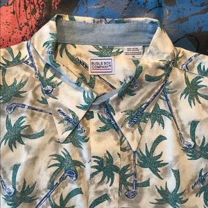 Vintage Bugle Boy Casual Short Sleeve Hawaiian